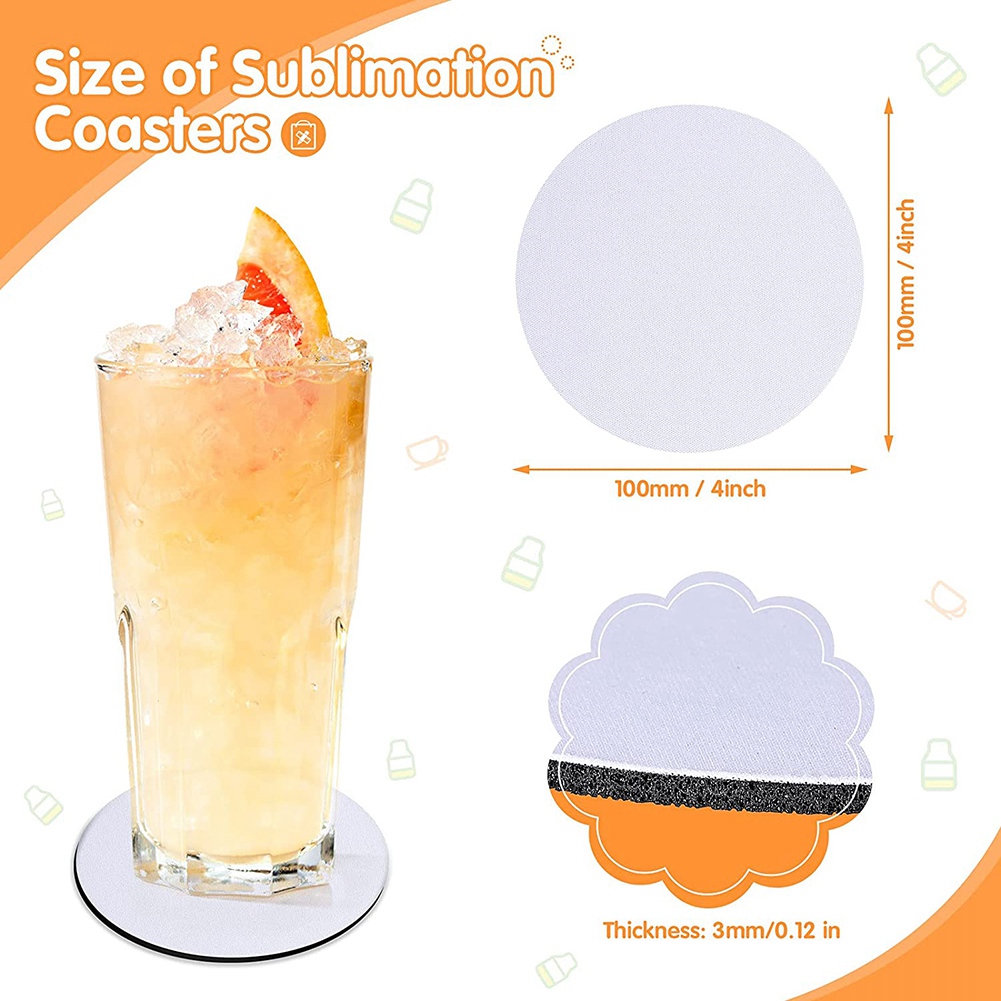 WSFS! جولة التسامي قاعدة أكواب - مراجعة Coaster Sublimation Blank وسعره